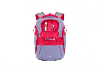 ნოუთბუქის ჩანთა RIVACASE 5225 15.6'' Laptop Backpack ნაცრისფერი/წითელი