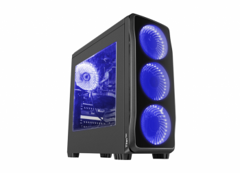 ქეისი Genesis Mid-Tower Titan 750 with Blue LED Light